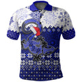 aboriginal-christmas-2022-lizard-polo-shirt-blue-style