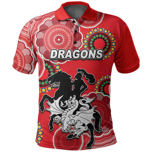 custom-personalised-dragons-rugby-aboriginal-vibe-polo-shirt-red
