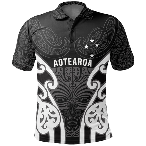 aotearoa-polo-shirt-maori-moko-black-white