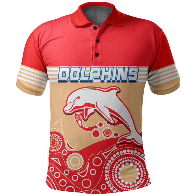 custom-personalised-dolphins-rugby-polo-shirt-aboriginal-simple