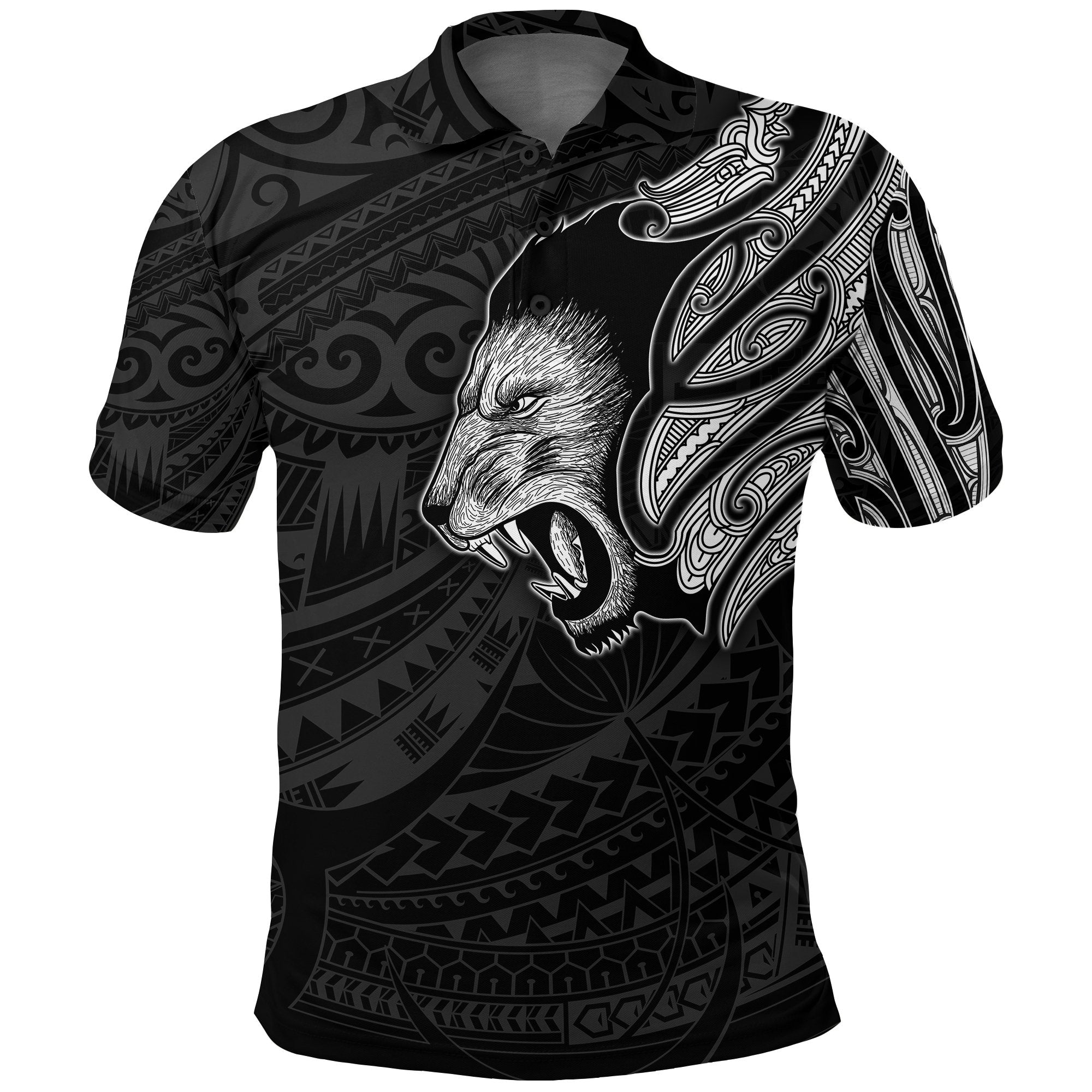 new-zealand-polo-shirt-maori-lion-tattoo-white