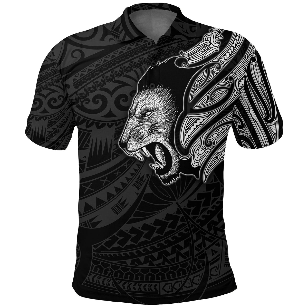 new-zealand-polo-shirt-maori-lion-tattoo-white