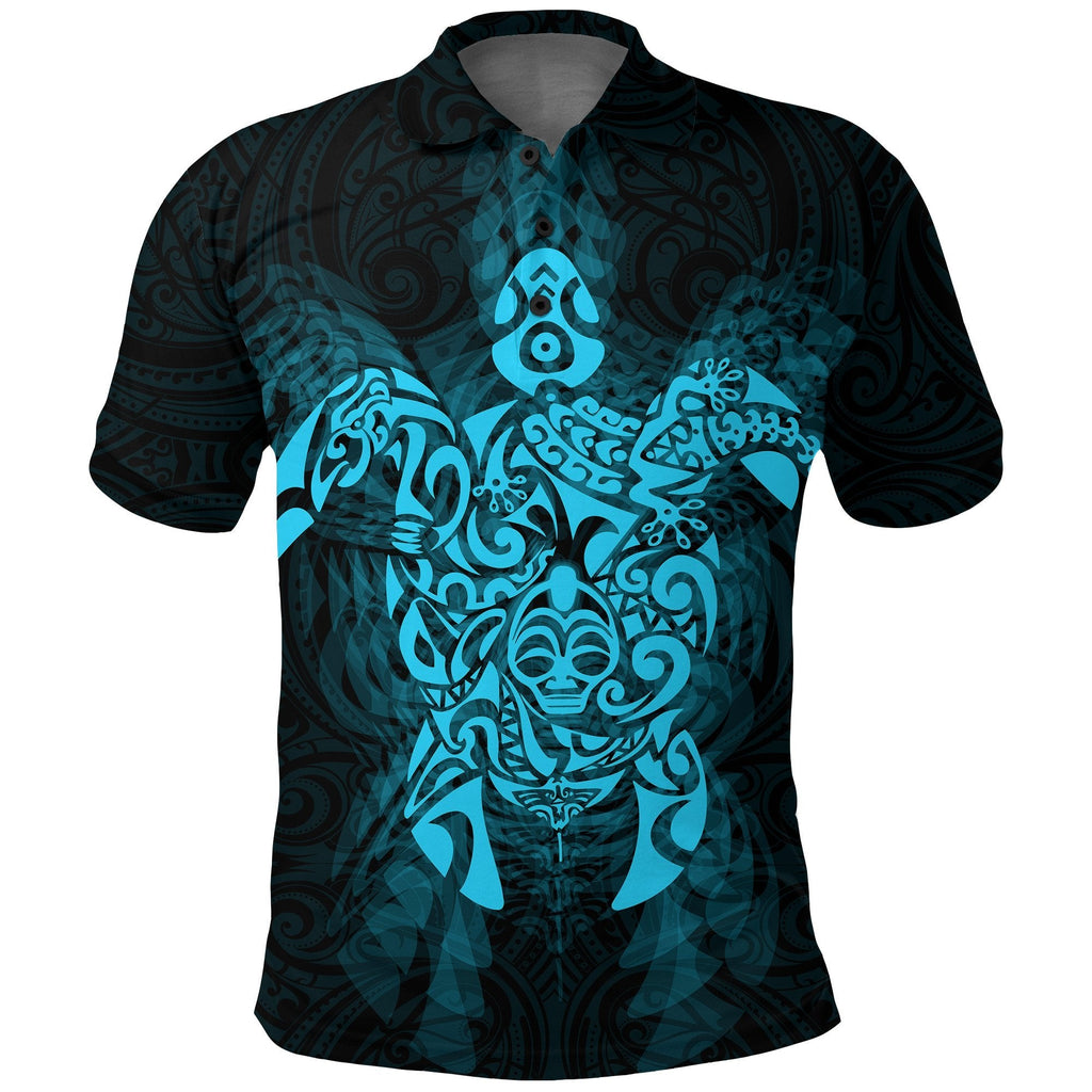 new-zealand-maori-polo-shirt-wairua-tattoo-turtle-golf-shirts-blue