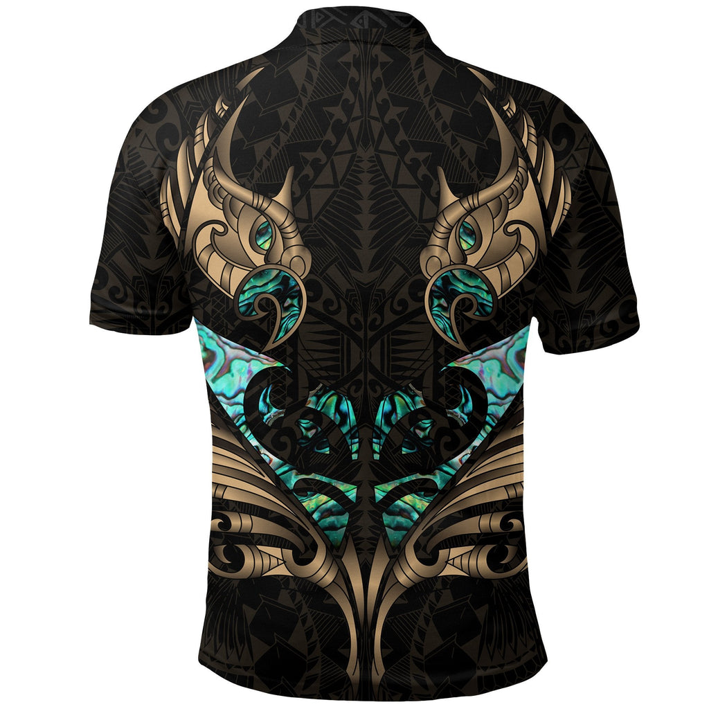 new-zealand-polo-shirt-manaia-paua-fern-wing-gold