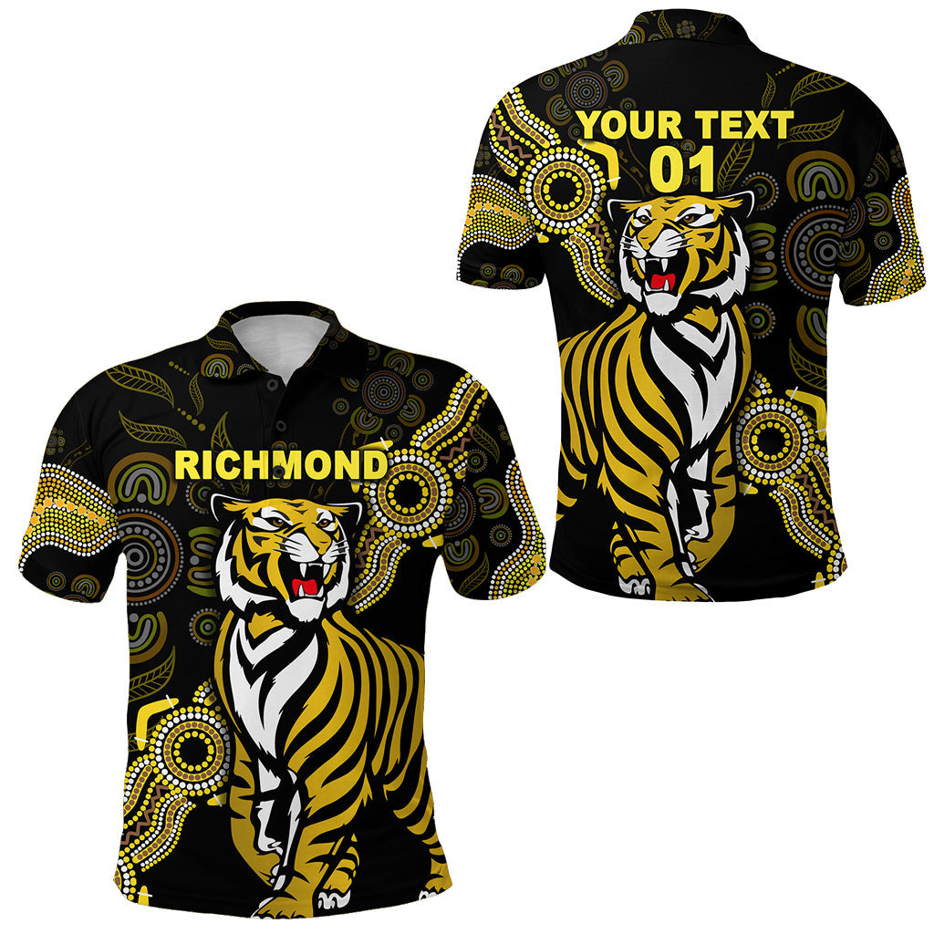 custom-personalised-richmond-tigers-polo-shirt-simple-indigenous-custom-text-and-number