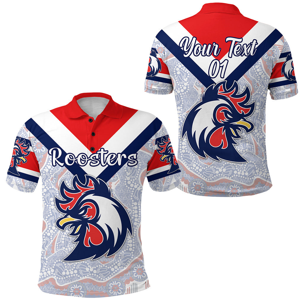 custom-personalised-ti-tree-roosters-polo-shirt-2021-indigenous-vibes-white-custom-text-and-number