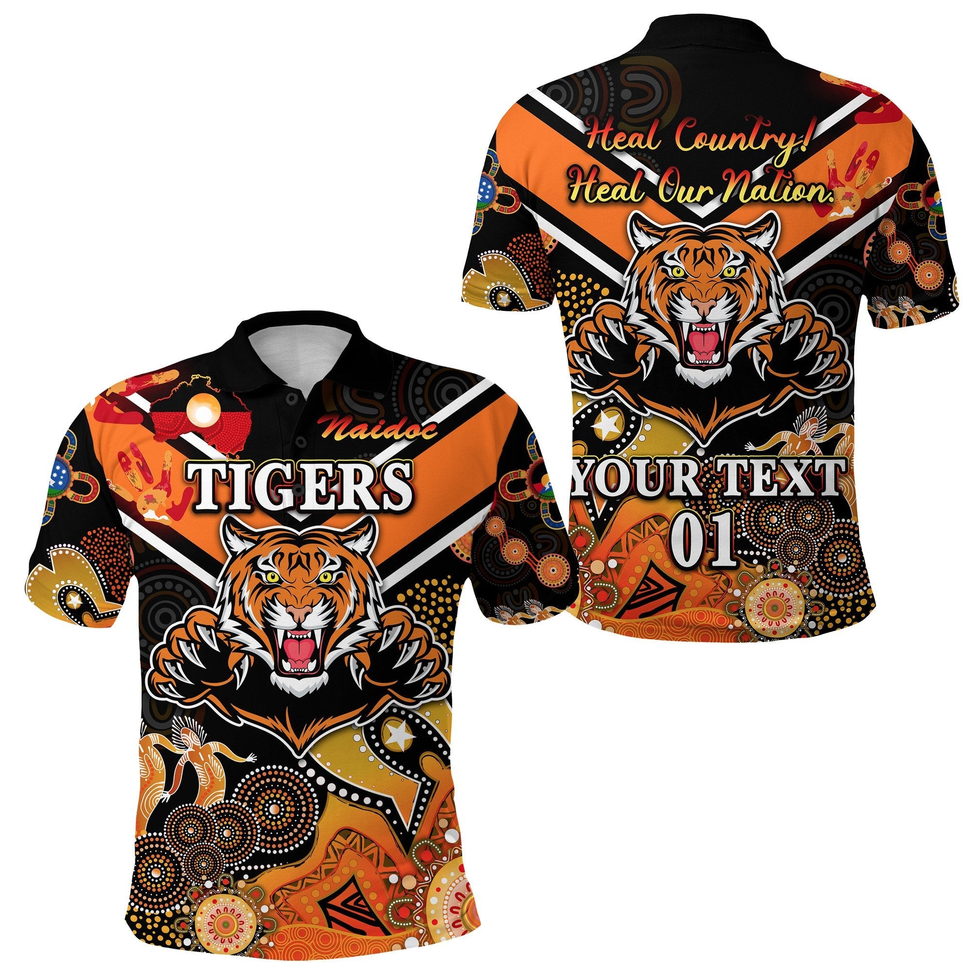 custom-personalised-wests-polo-shirt-tigers-indigenous-naidoc-heal-country-heal-our-nation-black-custom-text-and-number-1