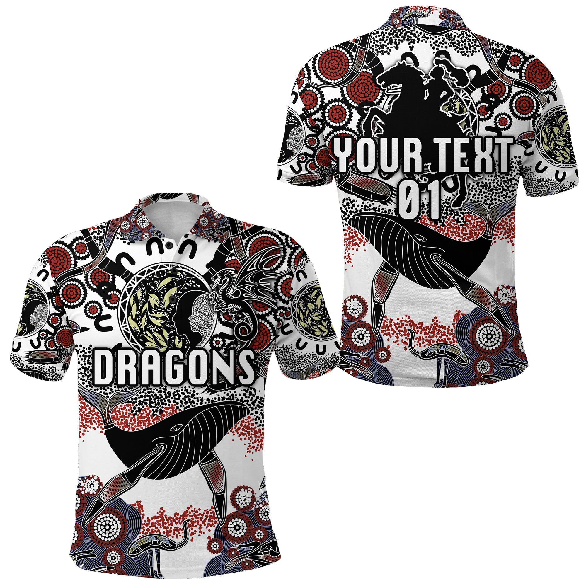 custom-personalised-st-george-illawarra-dragons-polo-shirt-2021-indigenous-white-custom-text-and-number