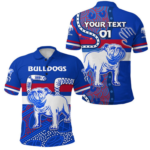 custom-personalised-western-polo-shirt-bulldogs-indigenous-simple-style-custom-text-and-number