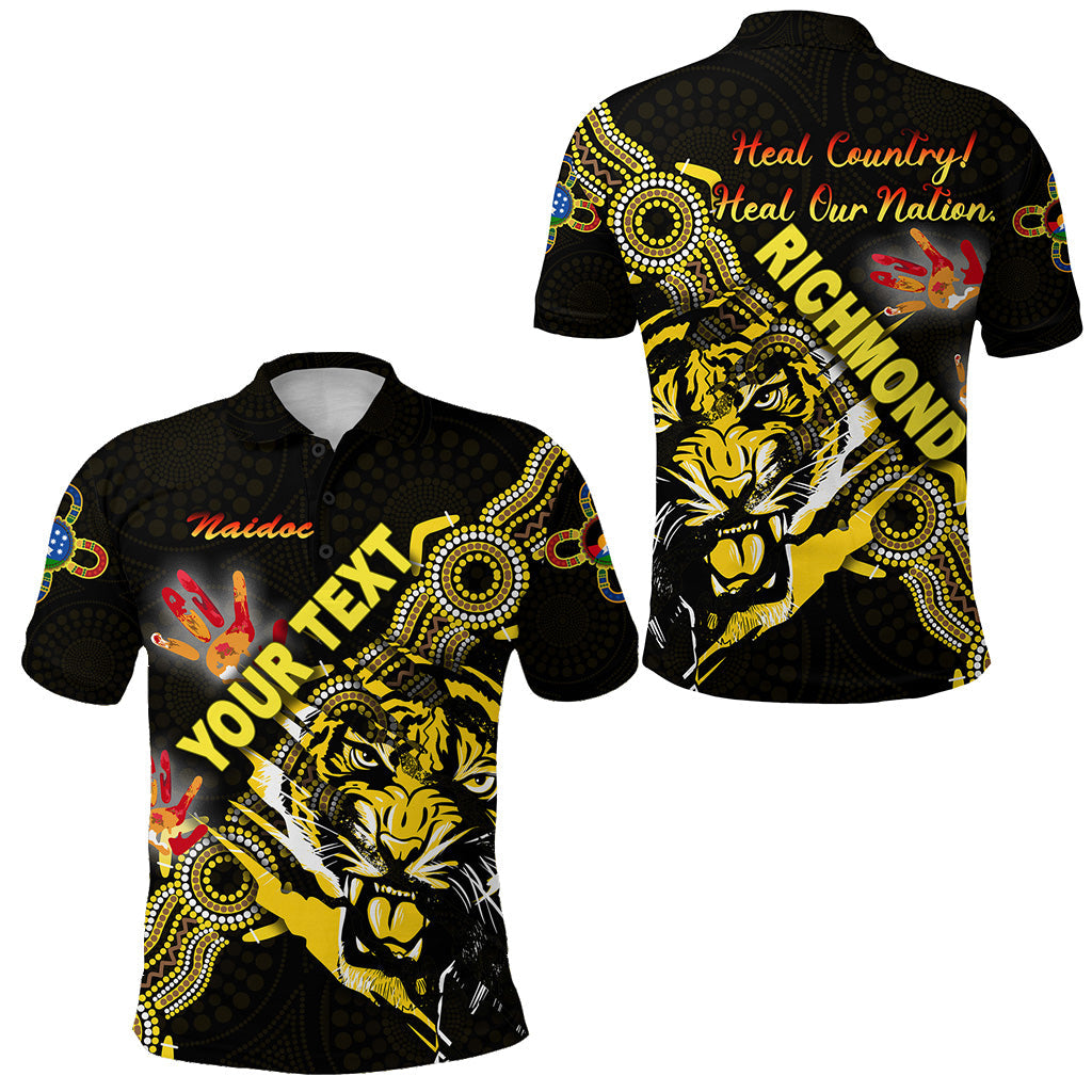custom-personalised-richmond-tigers-polo-shirt-naidoc-heal-country-heal-our-nation-powerful