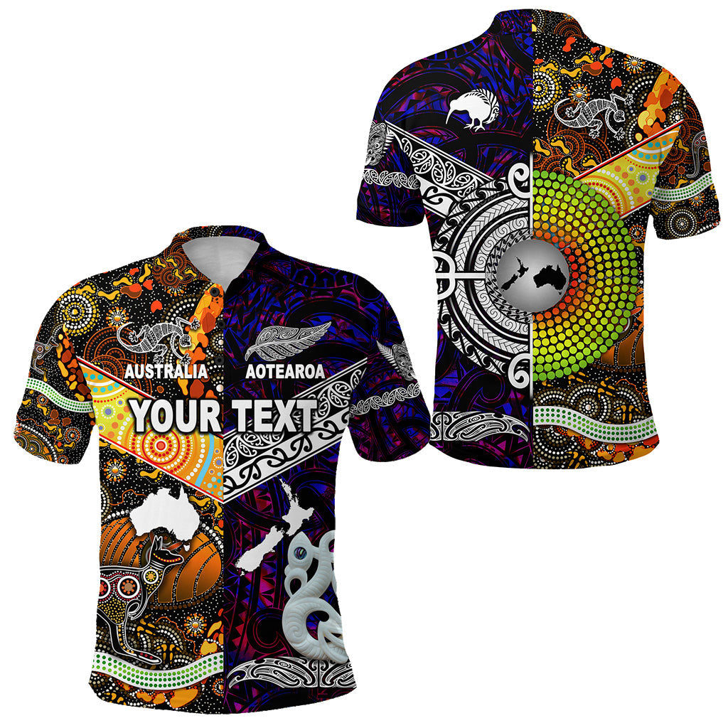 custom-personalised-new-zealand-maori-aotearoa-and-australia-aboriginal-polo-shirt-together-purple