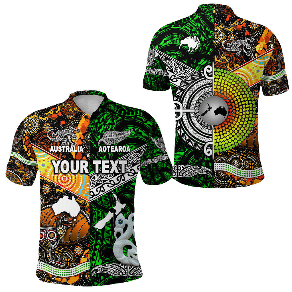 custom-personalised-new-zealand-maori-aotearoa-and-australia-aboriginal-polo-shirt-together-green