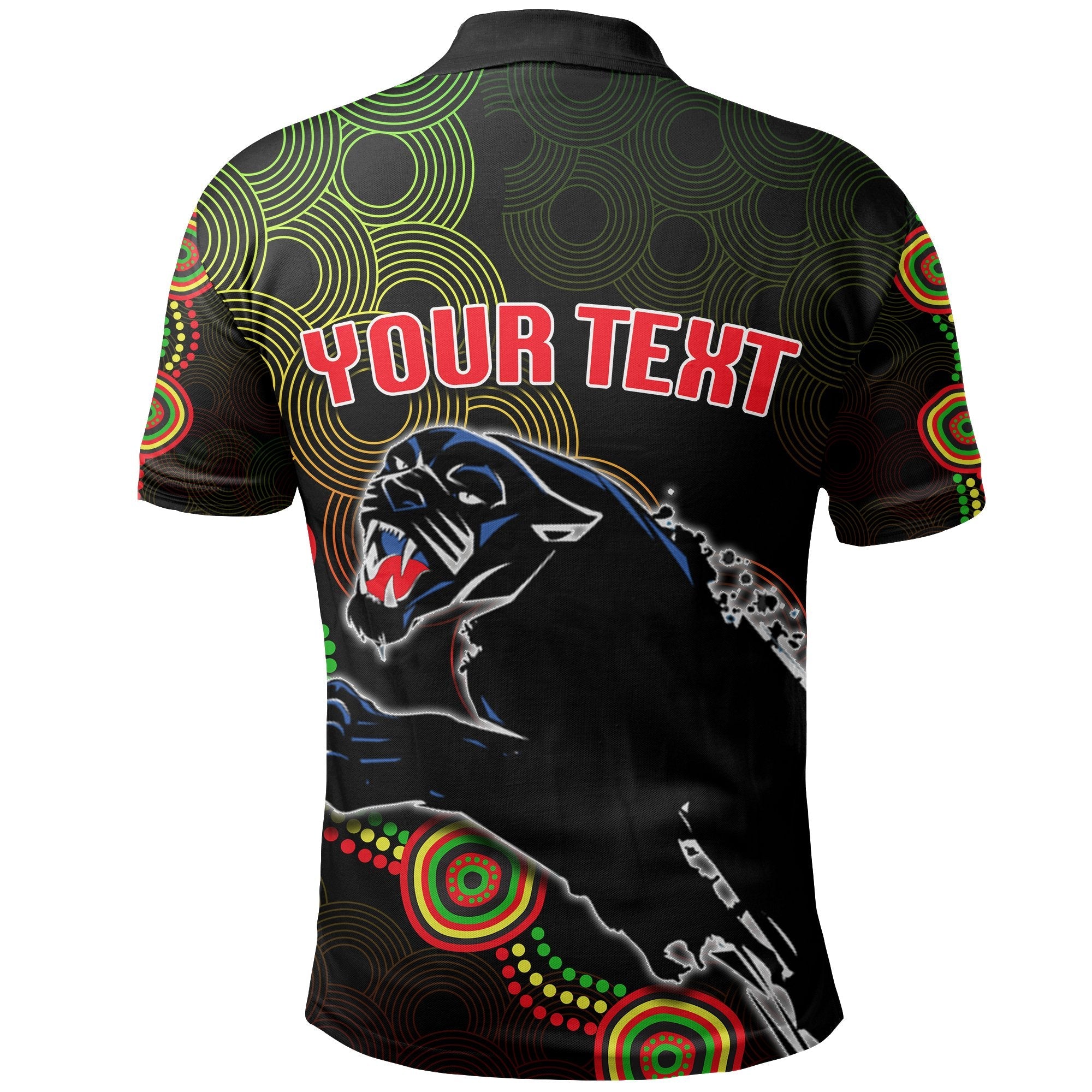 custom-personalisedpanthers-aboriginal-polo-shirt