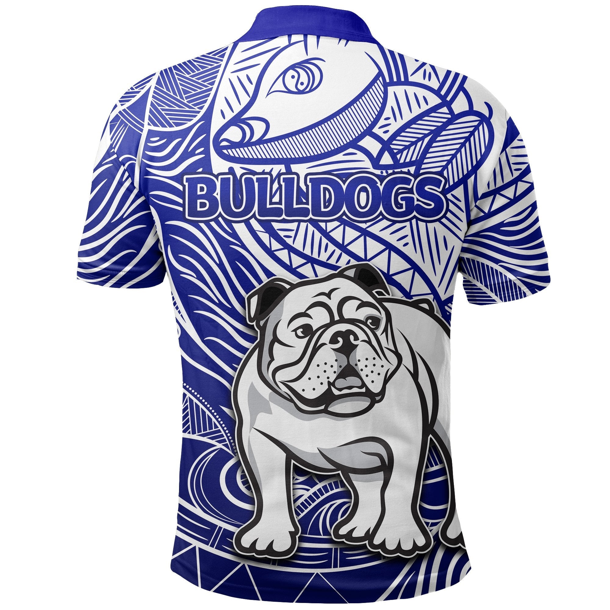 bulldogs-polo-shirt-tribal-style