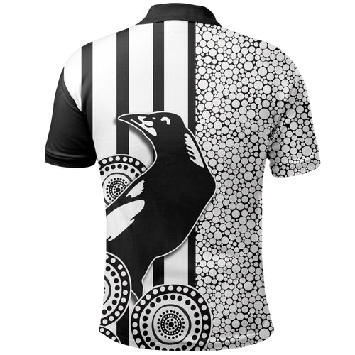 magpies-polo-shirt-aboriginal-dot-white