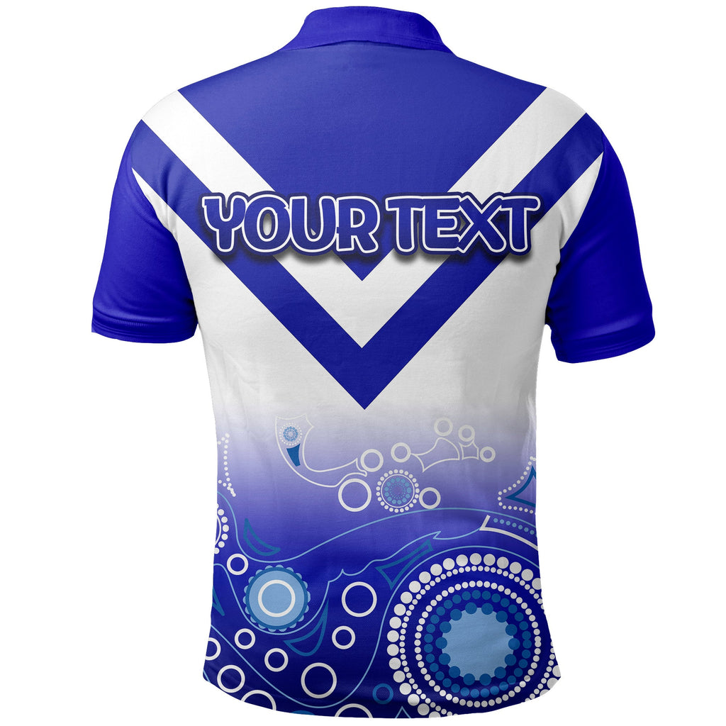 custom-personalised-bulldogs-polo-shirt-aboriginal-simple