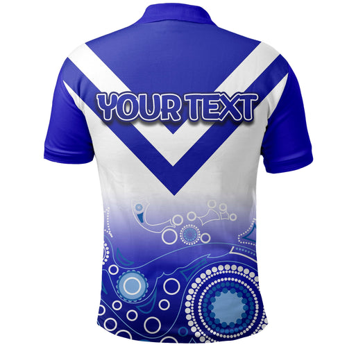 custom-personalised-bulldogs-polo-shirt-aboriginal-simple