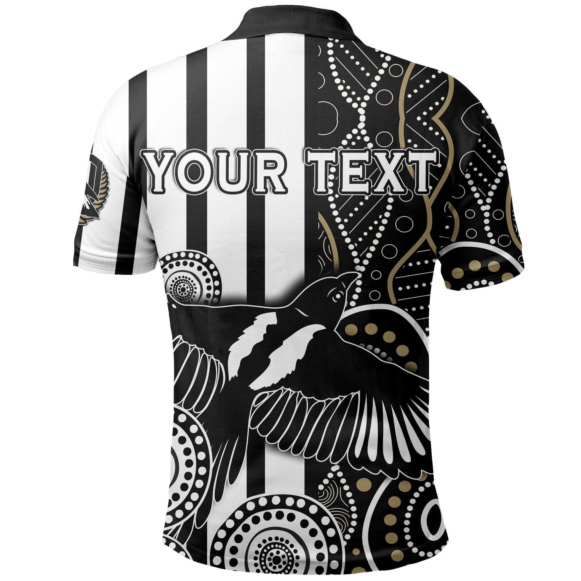 custom-personalised-magpies-indigenous-polo-shirt
