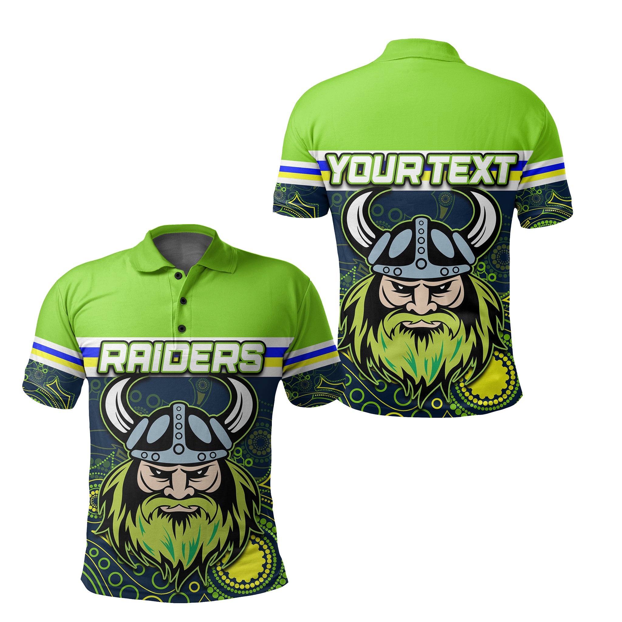 custom-personalised-raiders-polo-shirt-personalise-style-no-3