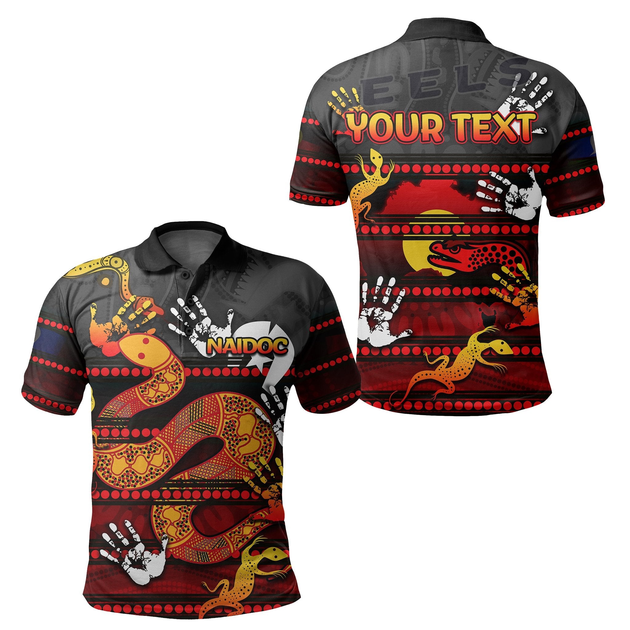 custom-personalised-naidoc-parramatta-eels-polo-shirt-aboriginal-patterns-style-black