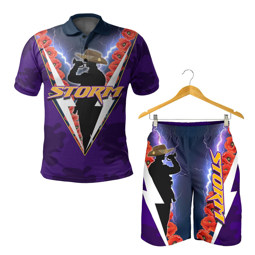 combo-polo-shirt-and-men-short-melbourne-storm-anzacday