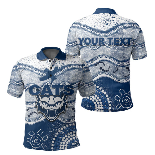 custom-personalised-cats-polo-shirt-aboriginal-grunge-style