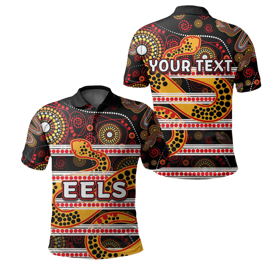 custom-personalised-parramatta-eels-polo-shirt-aboriginal-tribal-style-black