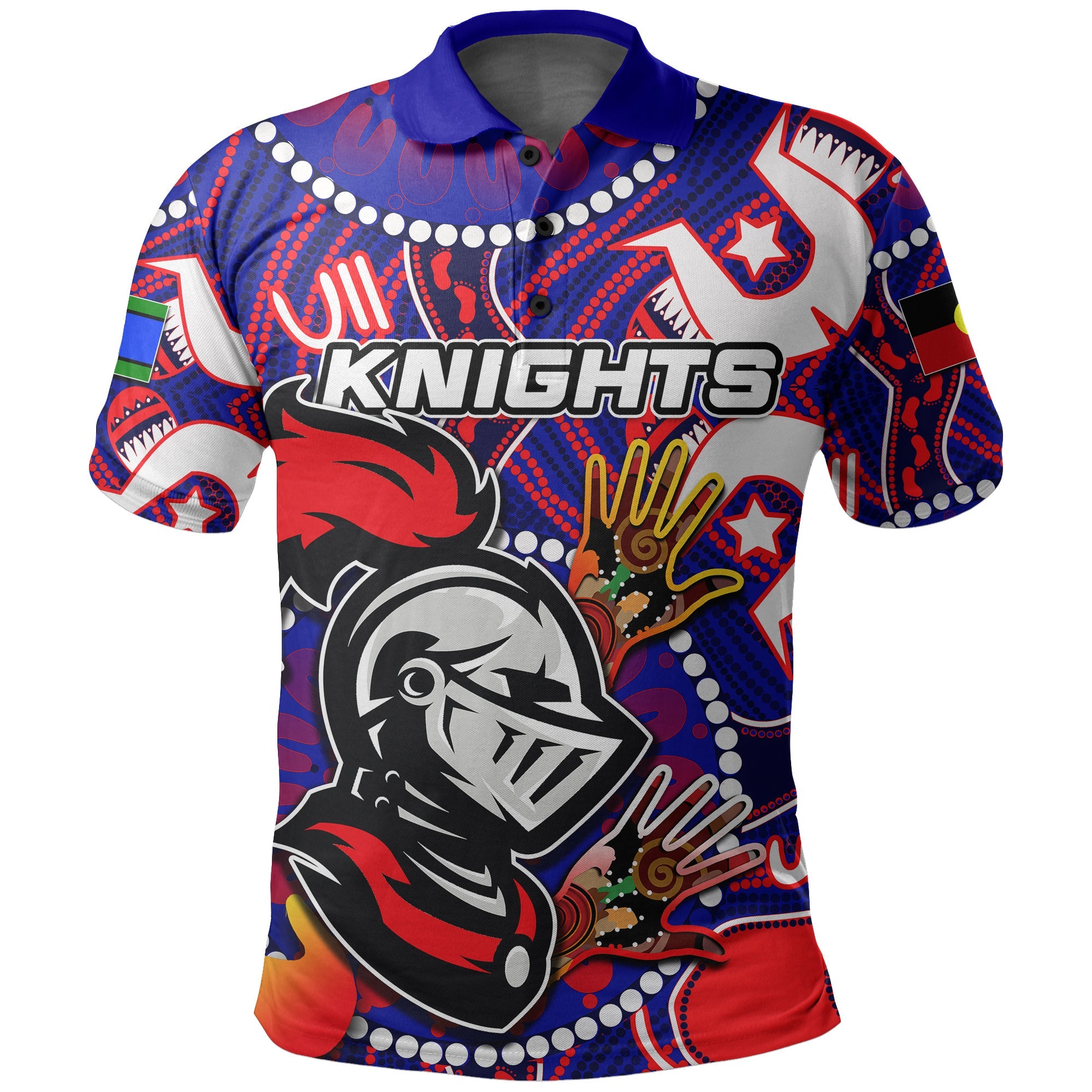custom-personalised-naidoc-knights-polo-shirt-naidoc-patterns-no-2