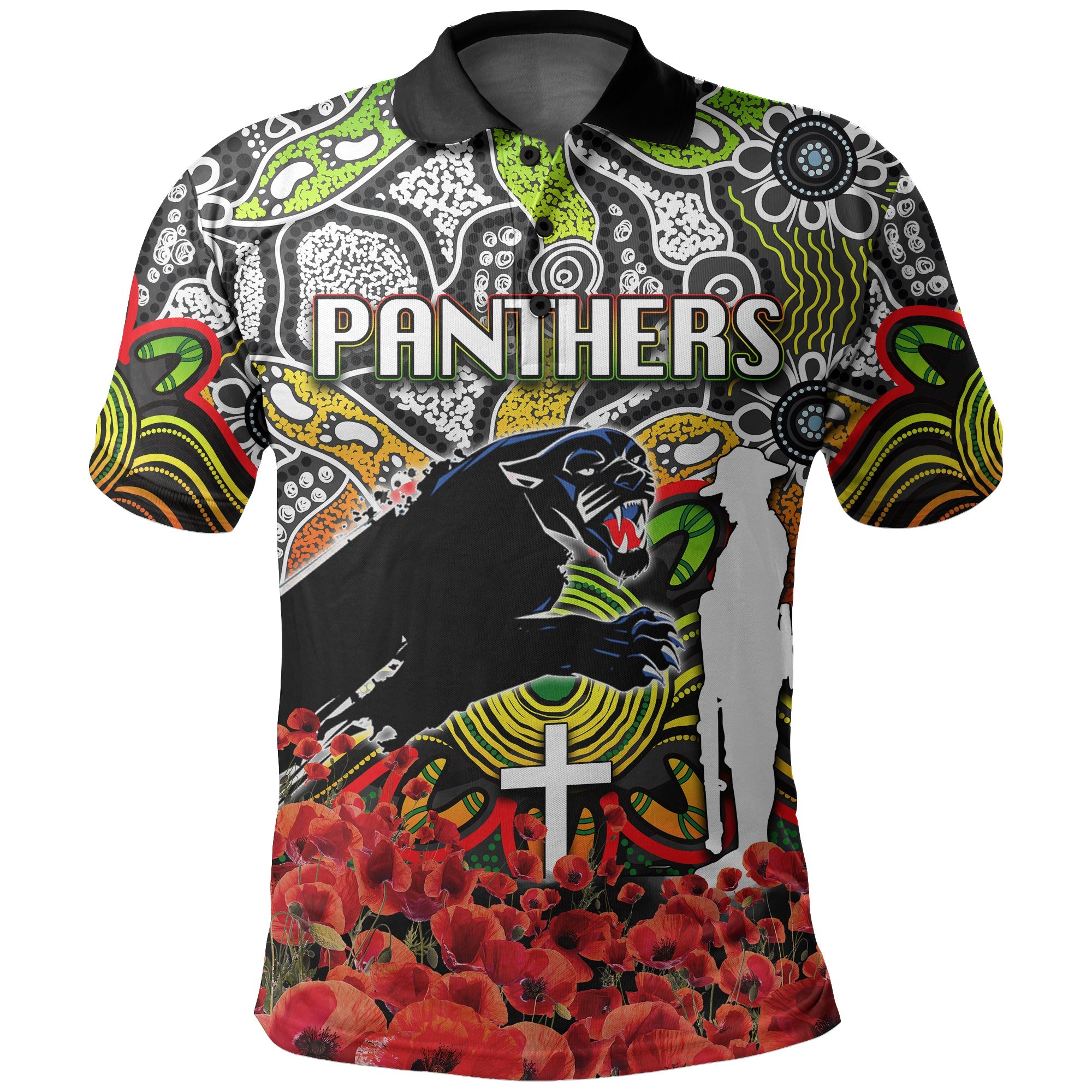 panthers-polo-shirt-anzac-day-poppy-flowers-with-aboriginal