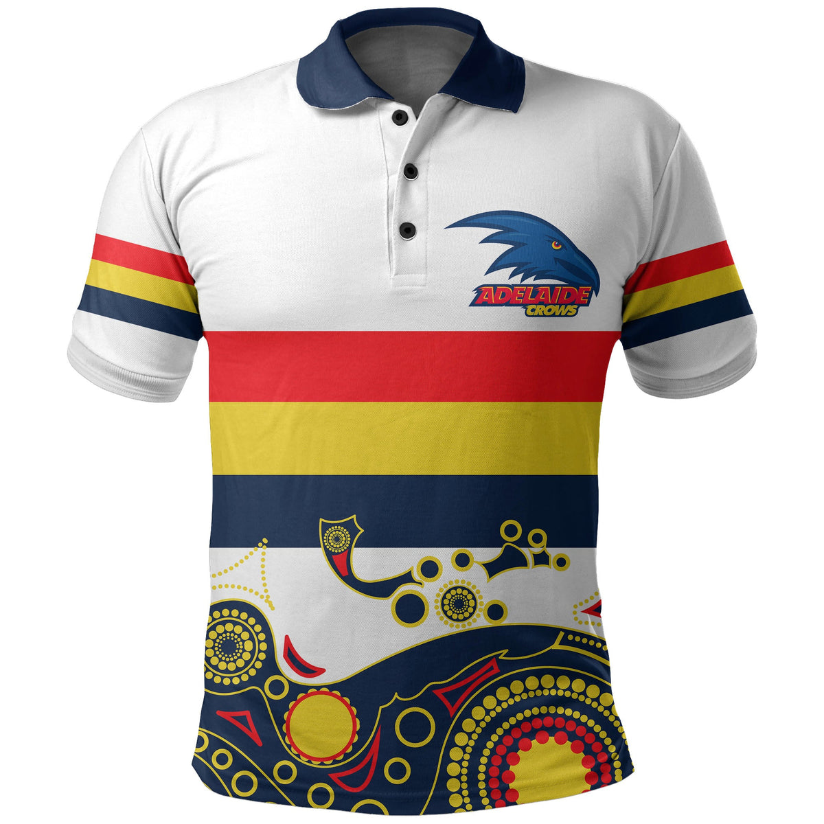 custom-personalisedadelaide-crows-polo-shirt-aboriginal-simple-style