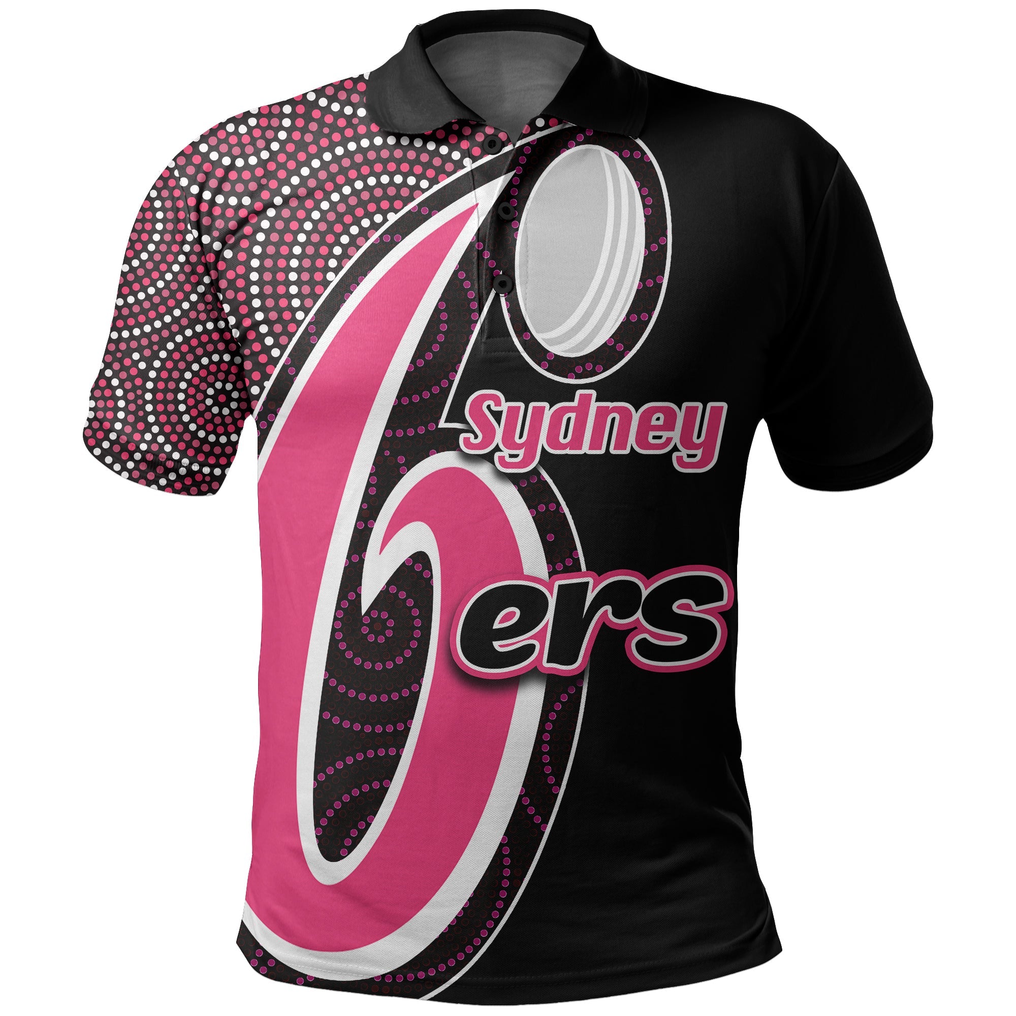 custom-personalisedsydney-sixers-polo-shirt-cricket-aboriginal-dot-patterns