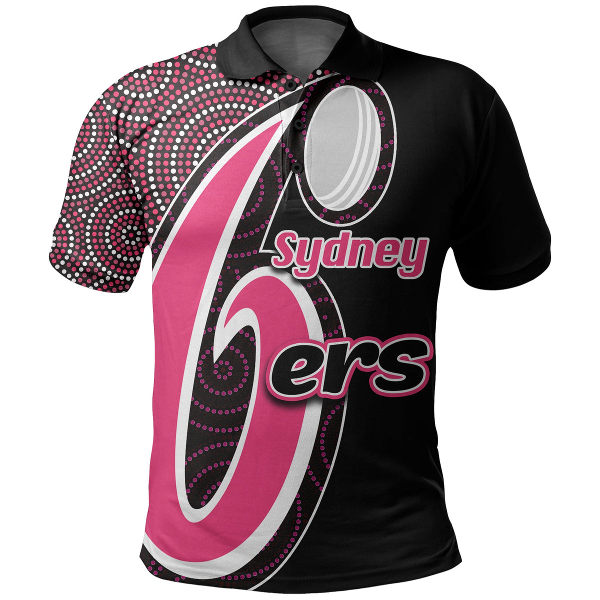 custom-personalisedsydney-sixers-polo-shirt-cricket-aboriginal-dot-patterns