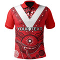 custom-personalisedst-george-polo-shirt-aboriginal-red