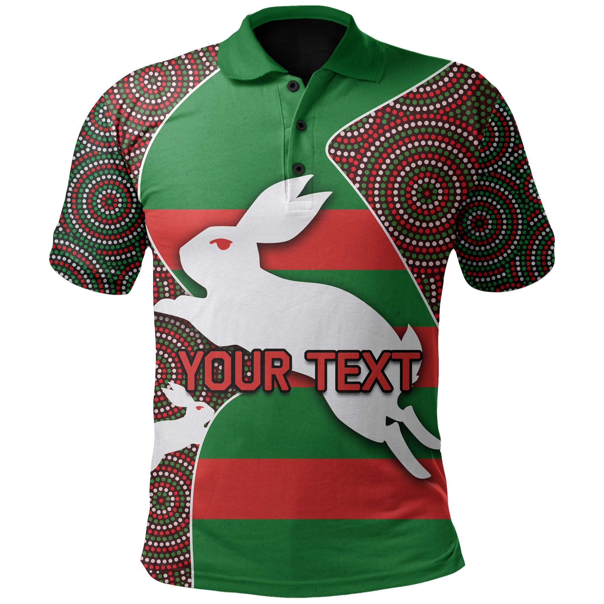custom-personalised-rabbitohs-polo-shirt