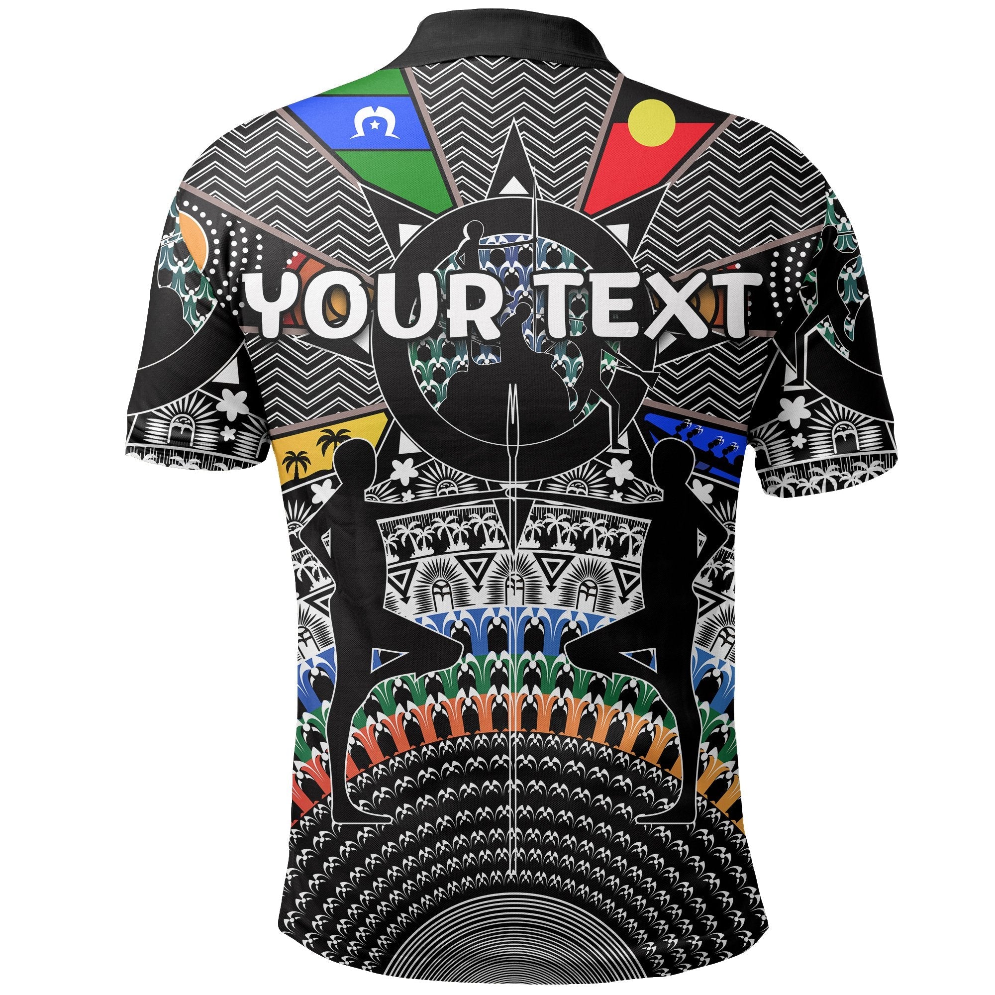 custom-personalised-naidoc-week-polo-shirt-tribal-style-1