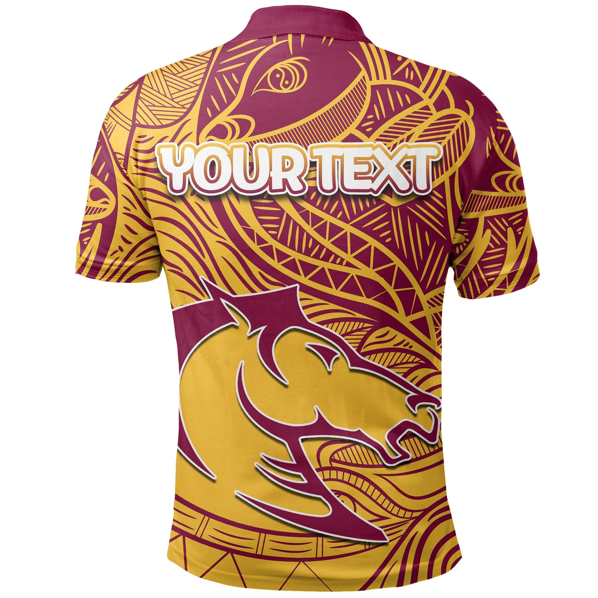 custom-personalised-brisbane-broncos-polo-shirt-tribal-style