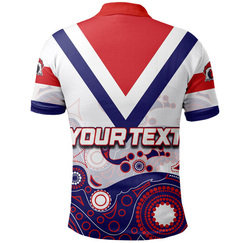 custom-personalised-roosters-polo-shirt-aboriginal-white-style