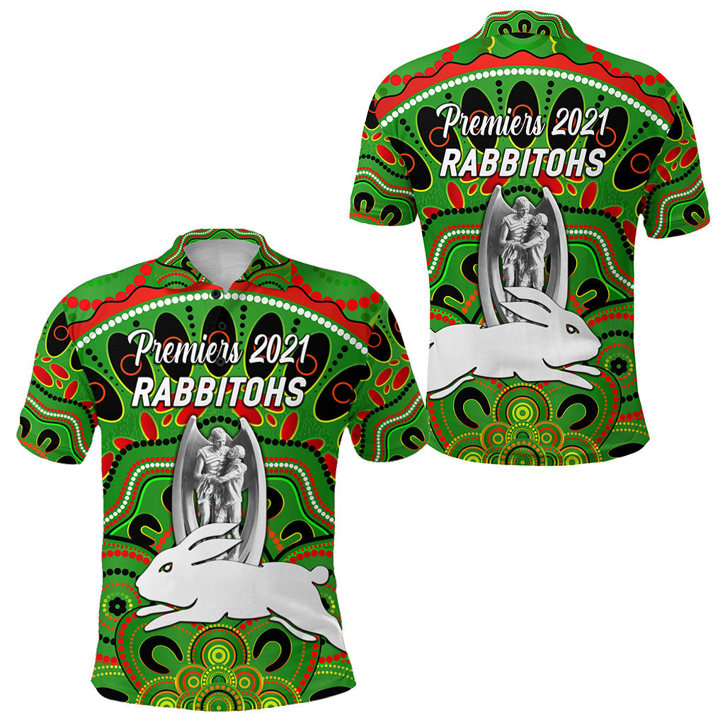 south-sydney-rabbitohs-polo-shirt-2021-indigenous-premiers-trophy-green