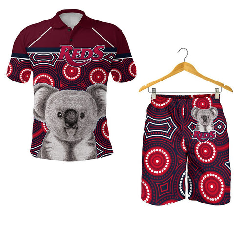 combo-polo-shirt-and-men-short-reds-rugby-australian-simple-indigenous-queensland