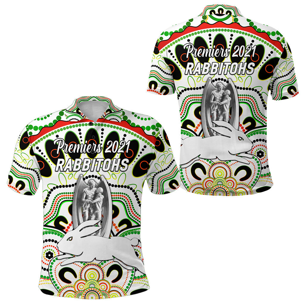 south-sydney-rabbitohs-polo-shirt-2021-indigenous-premiers-trophy-white