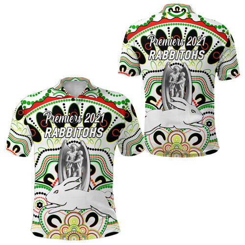south-sydney-rabbitohs-polo-shirt-2021-indigenous-premiers-trophy-white