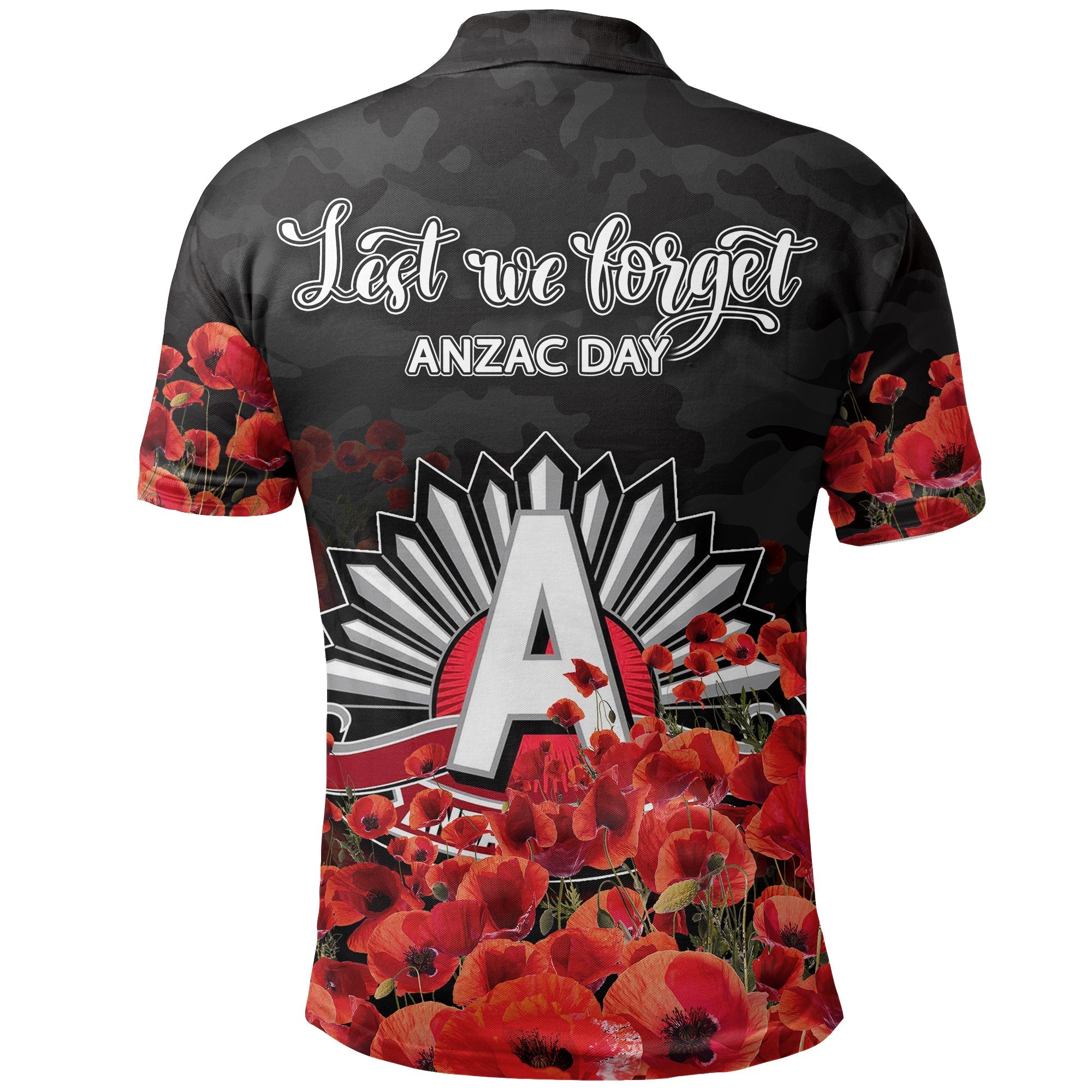 anzac-day-essendon-bombers-polo-shirt-poppy-flowers-with-army-patterns