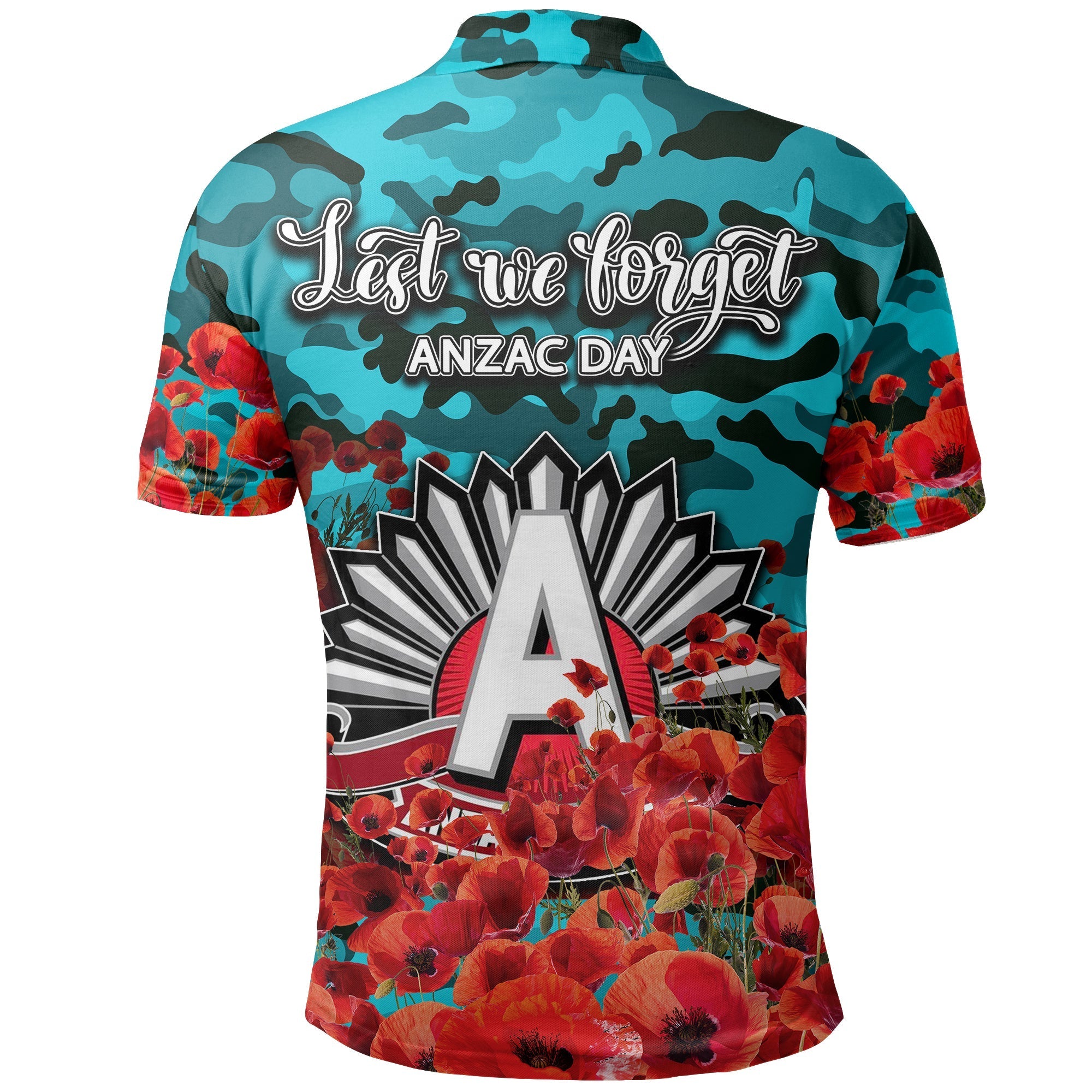 anzac-day-port-adelaide-polo-shirt-poppy-flowers-with-army-patterns