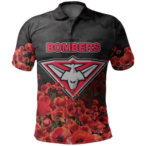 anzac-day-essendon-bombers-polo-shirt-poppy-flowers-with-army-patterns