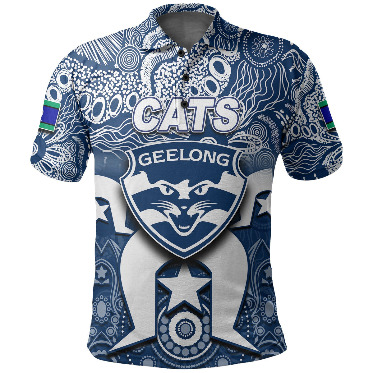 custom-personalised-cats-australian-football-torres-strait-islanders-mix-aboriginal-polo-shirt