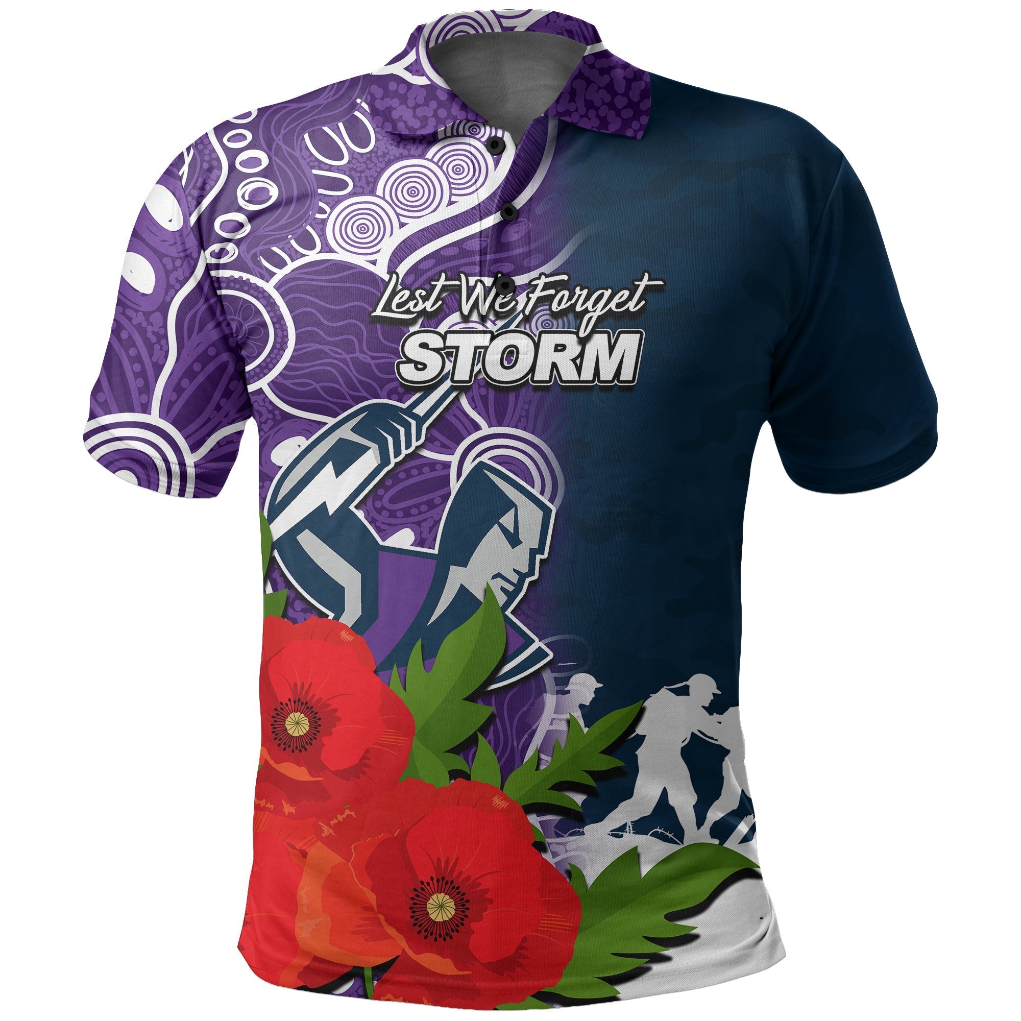 custom-personalisedstorm-anzac-day-aboriginal-mix-army-patterns-polo-shirt