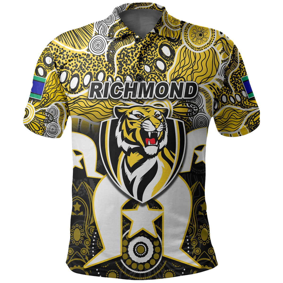 custom-personalised-tigers-australian-football-torres-strait-islanders-mix-aboriginal-polo-shirt