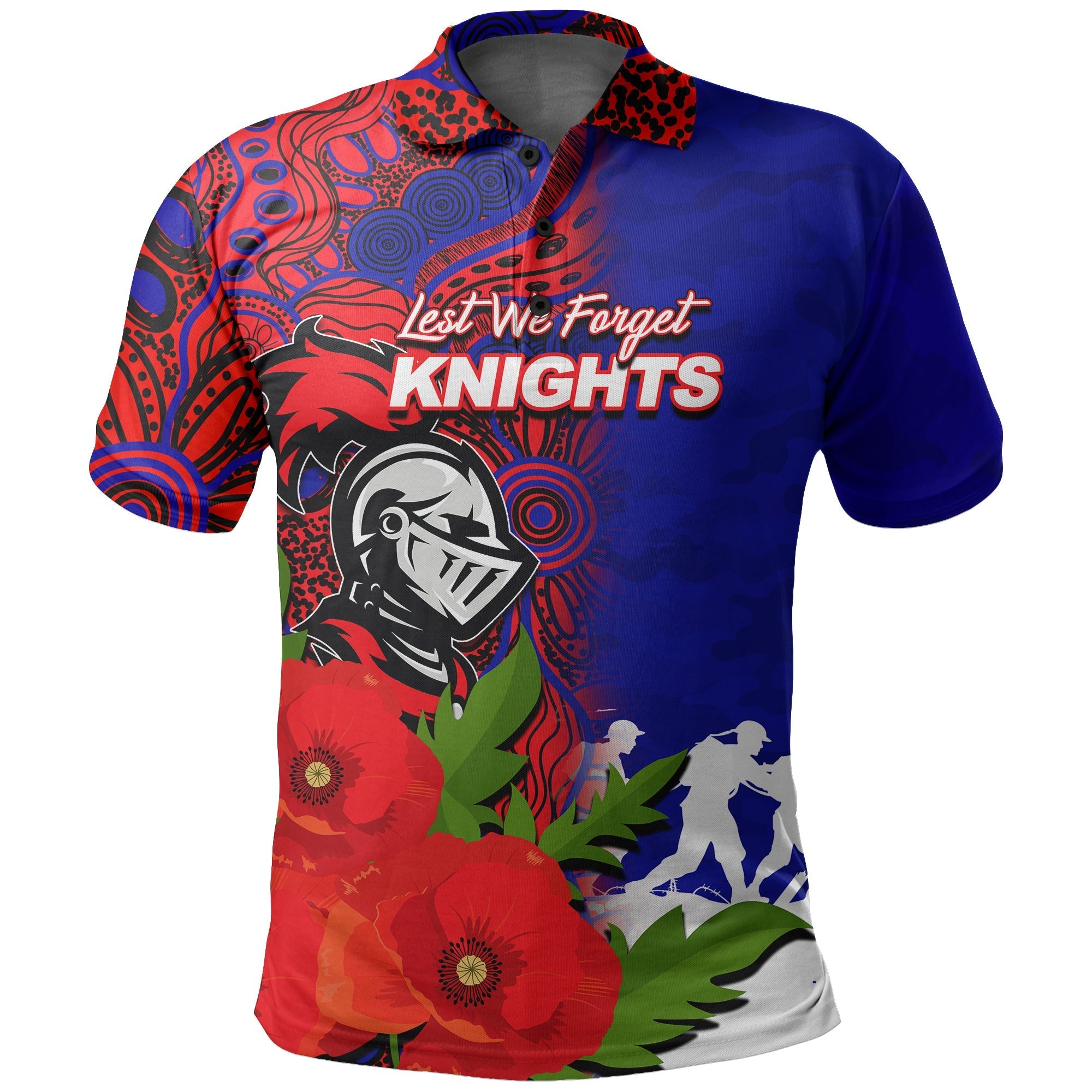 custom-personalisedknights-anzac-day-aboriginal-mix-army-patterns-polo-shirt