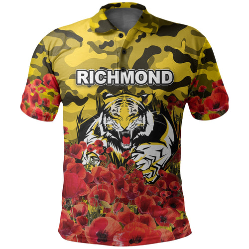 anzac-day-richmond-polo-shirt-poppy-flowers-with-army-patterns