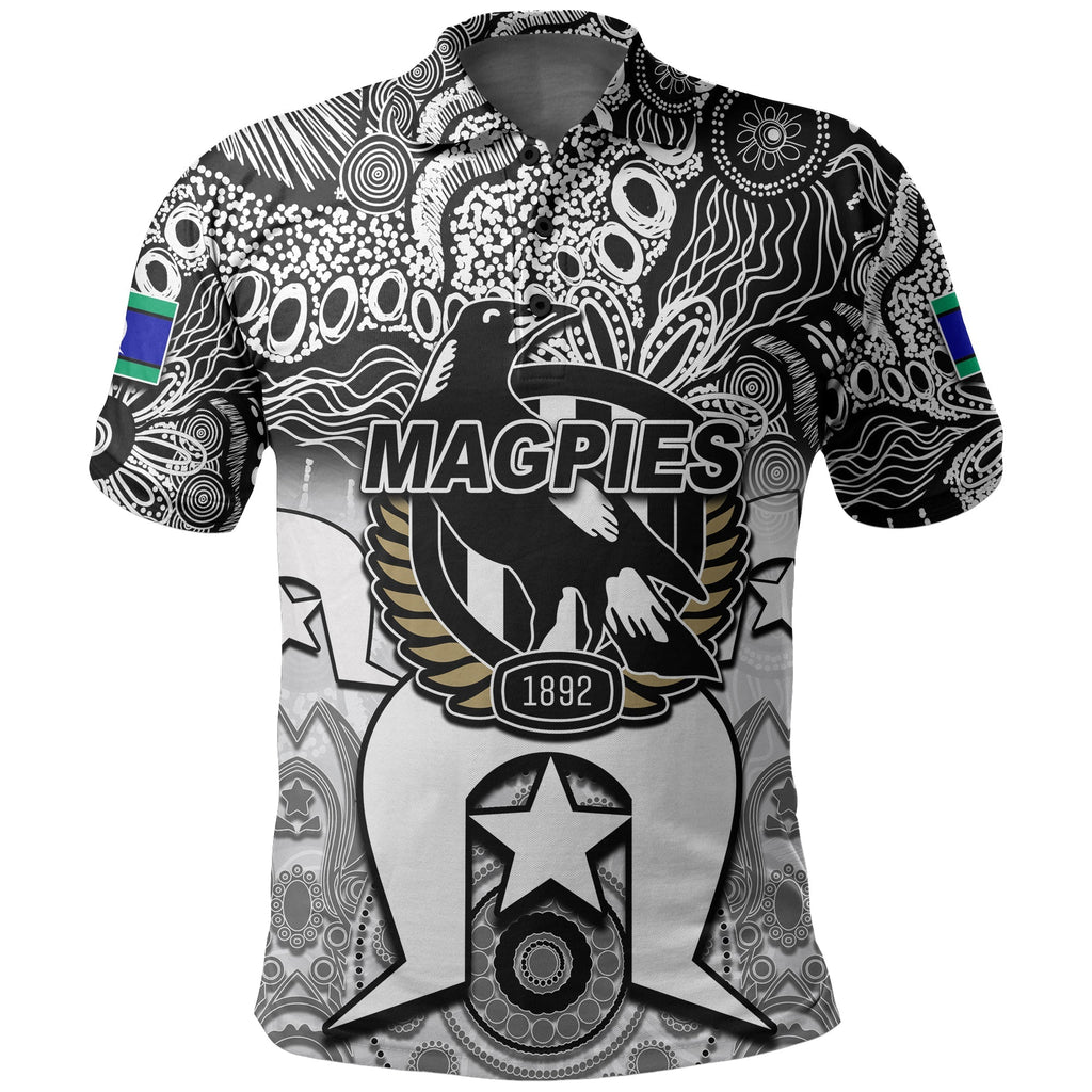 custom-personalised-magpies-australian-football-torres-strait-islanders-mix-aboriginal-polo-shirt